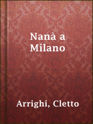 cover image of Nanà a Milano